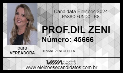 Candidato PROF.DIL ZENI 2024 - PASSO FUNDO - Eleições