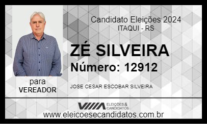 Candidato ZÉ SILVEIRA 2024 - ITAQUI - Eleições