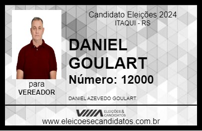 Candidato DANIEL GOULART 2024 - ITAQUI - Eleições