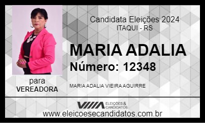 Candidato MARIA ADALIA 2024 - ITAQUI - Eleições