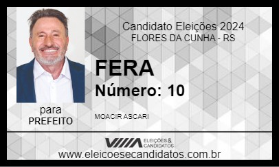 Candidato FERA 2024 - FLORES DA CUNHA - Eleições