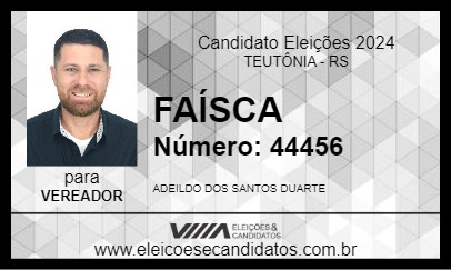 Candidato FAÍSCA 2024 - TEUTÔNIA - Eleições