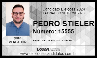 Candidato PEDRO STIELER 2024 - FAXINAL DO SOTURNO - Eleições