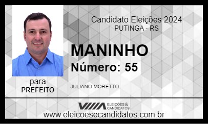 Candidato MANINHO 2024 - PUTINGA - Eleições