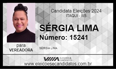 Candidato SÉRGIA LIMA 2024 - ITAQUI - Eleições