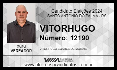 Candidato VITORHUGO 2024 - SANTO ANTÔNIO DO PALMA - Eleições