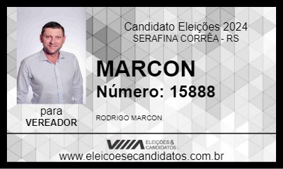 Candidato MARCON 2024 - SERAFINA CORRÊA - Eleições