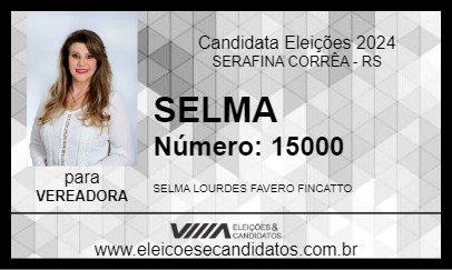 Candidato SELMA 2024 - SERAFINA CORRÊA - Eleições