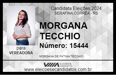 Candidato MORGANA TECCHIO 2024 - SERAFINA CORRÊA - Eleições