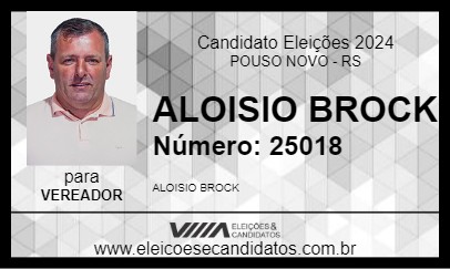 Candidato ALOISIO BROCK 2024 - POUSO NOVO - Eleições