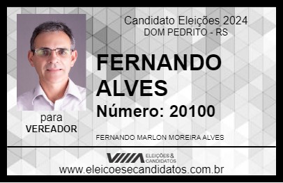 Candidato FERNANDO ALVES 2024 - DOM PEDRITO - Eleições