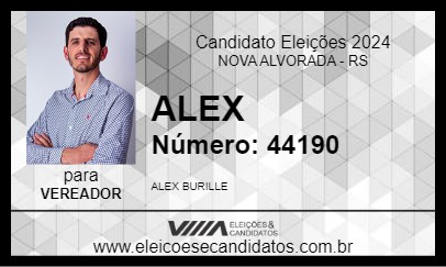 Candidato ALEX  2024 - NOVA ALVORADA - Eleições