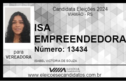 Candidato ISA EMPREENDEDORA 2024 - VIAMÃO - Eleições