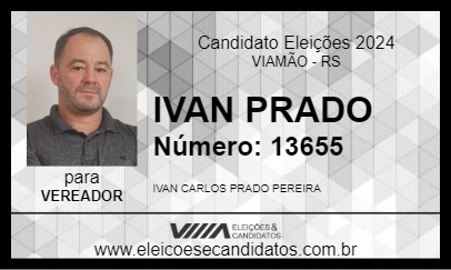 Candidato IVAN PRADO 2024 - VIAMÃO - Eleições