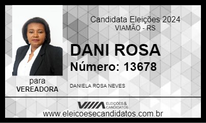 Candidato DANI ROSA 2024 - VIAMÃO - Eleições