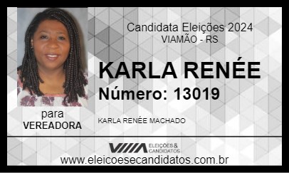 Candidato KARLA RENÉE 2024 - VIAMÃO - Eleições