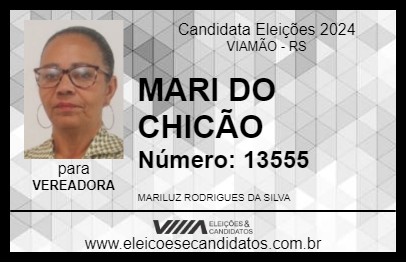 Candidato MARI DO CHICÃO 2024 - VIAMÃO - Eleições