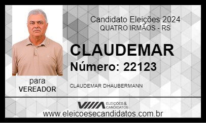 Candidato CLAUDEMAR 2024 - QUATRO IRMÃOS - Eleições