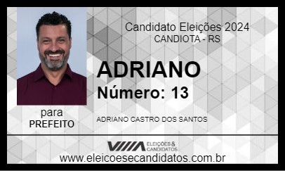 Candidato ADRIANO  2024 - CANDIOTA - Eleições