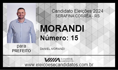 Candidato MORANDI 2024 - SERAFINA CORRÊA - Eleições