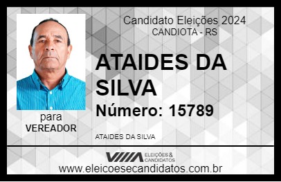 Candidato ATAIDES DA SILVA 2024 - CANDIOTA - Eleições