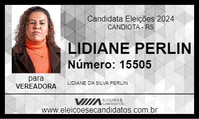 Candidato LIDIANE PERLIN 2024 - CANDIOTA - Eleições