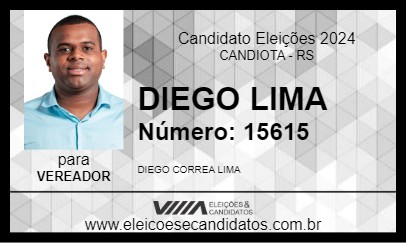 Candidato DIEGO LIMA 2024 - CANDIOTA - Eleições