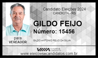 Candidato GILDO FEIJO 2024 - CANDIOTA - Eleições