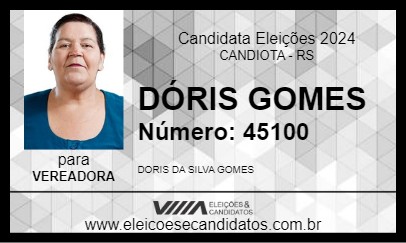 Candidato DÓRIS GOMES 2024 - CANDIOTA - Eleições