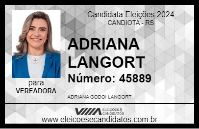 Candidato ADRIANA LANGORT 2024 - CANDIOTA - Eleições