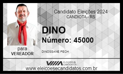 Candidato DINO 2024 - CANDIOTA - Eleições