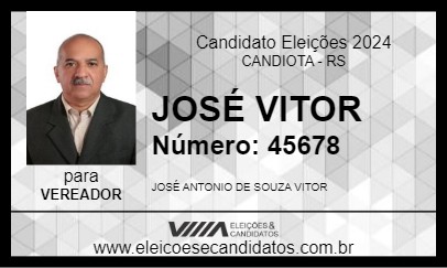 Candidato JOSÉ VITOR 2024 - CANDIOTA - Eleições