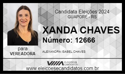 Candidato XANDA CHAVES 2024 - GUAPORÉ - Eleições