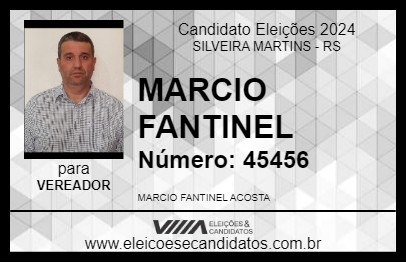 Candidato MARCIO FANTINEL 2024 - SILVEIRA MARTINS - Eleições