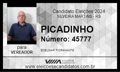 Candidato PICADINHO 2024 - SILVEIRA MARTINS - Eleições