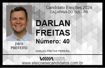 Candidato DARLAN FREITAS 2024 - CAÇAPAVA DO SUL - Eleições