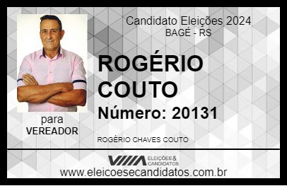 Candidato ROGÉRIO COUTO 2024 - BAGÉ - Eleições