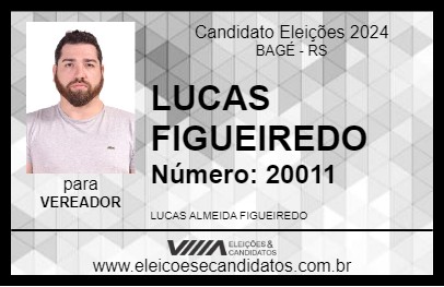 Candidato LUCAS FIGUEIREDO 2024 - BAGÉ - Eleições