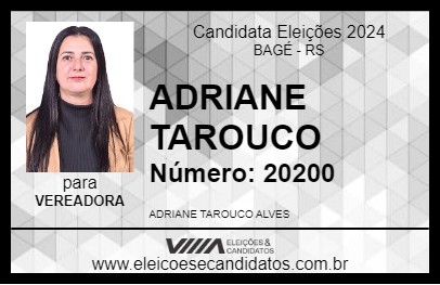 Candidato ADRIANE TAROUCO 2024 - BAGÉ - Eleições