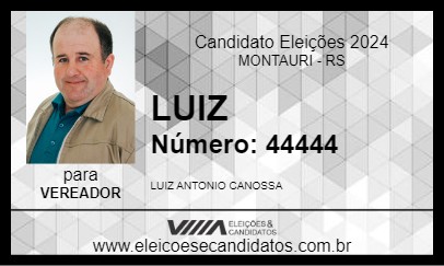 Candidato LUIZ 2024 - MONTAURI - Eleições