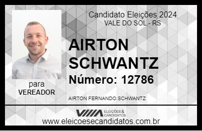 Candidato AIRTON SCHWANTZ 2024 - VALE DO SOL - Eleições