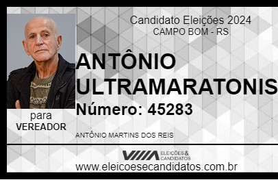 Candidato ANTÔNIO ULTRAMARATONISTA 2024 - CAMPO BOM - Eleições