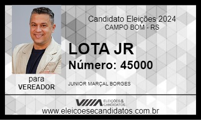 Candidato LOTA JUNIOR 2024 - CAMPO BOM - Eleições