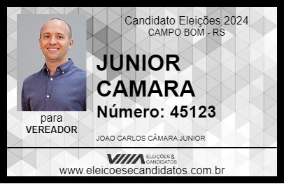 Candidato JUNIOR CAMARA 2024 - CAMPO BOM - Eleições