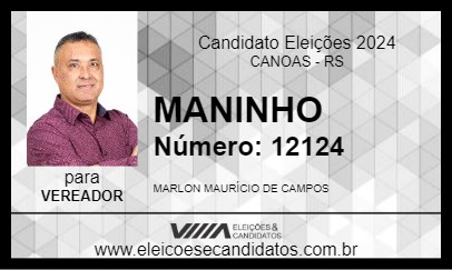 Candidato MANINHO 2024 - CANOAS - Eleições