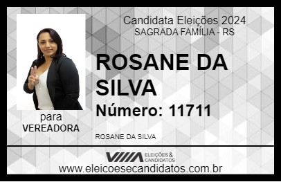 Candidato ROSANE DA SILVA 2024 - SAGRADA FAMÍLIA - Eleições