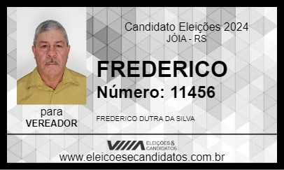 Candidato FREDERICO 2024 - JÓIA - Eleições