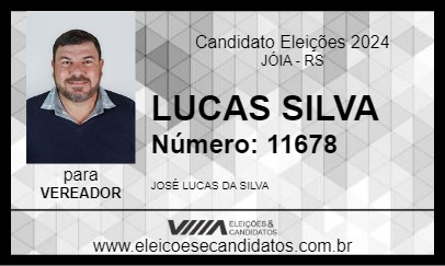 Candidato LUCAS SILVA 2024 - JÓIA - Eleições