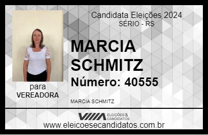 Candidato MARCIA SCHMITZ 2024 - SÉRIO - Eleições