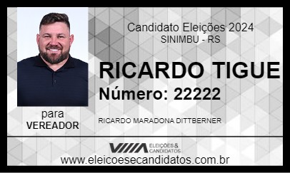 Candidato RICARDO TIGUE 2024 - SINIMBU - Eleições